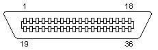 36 PIN CENTRONICS MALE